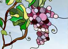 Индивидуальный витраж Виноградная лоза